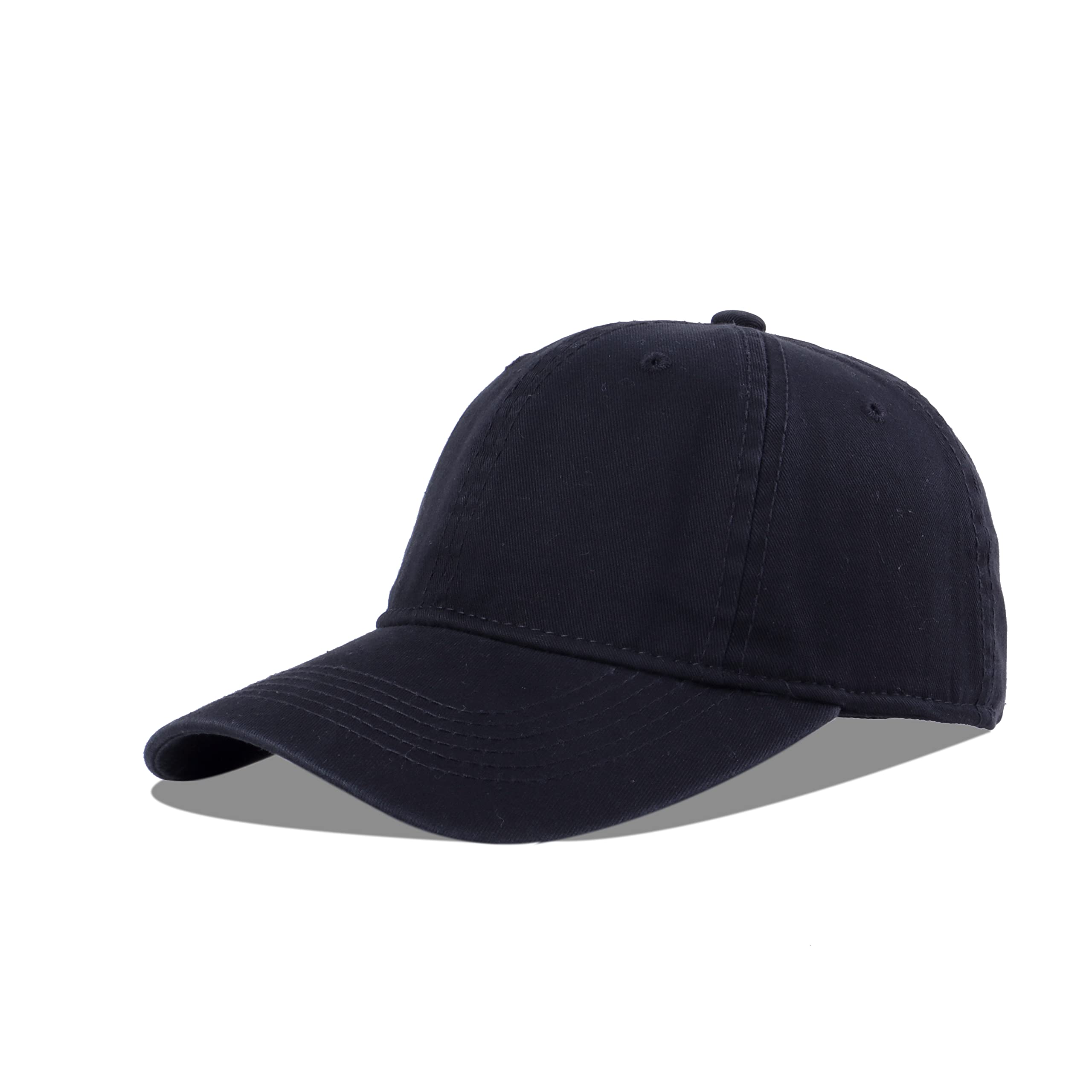 LANGZHEN Unisex Baseball Cap 100% Cotton Fits Men Women Washed Denim Adjustable Dad Hat