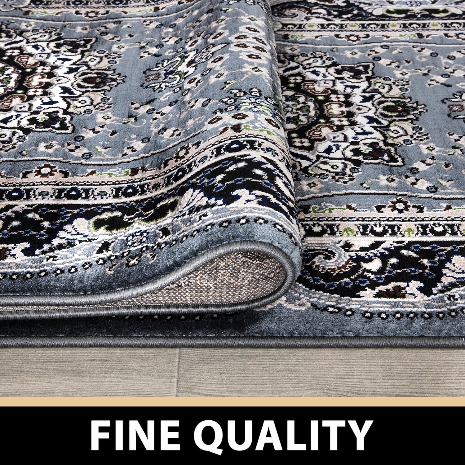 Carpet Rug Jute Living Room Bedroom Sitting Room Lounge 120x170 cm Rada Floral